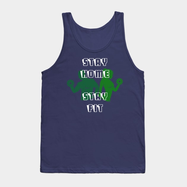 Stay home stay fit 003 Tank Top by theshirtproject2469